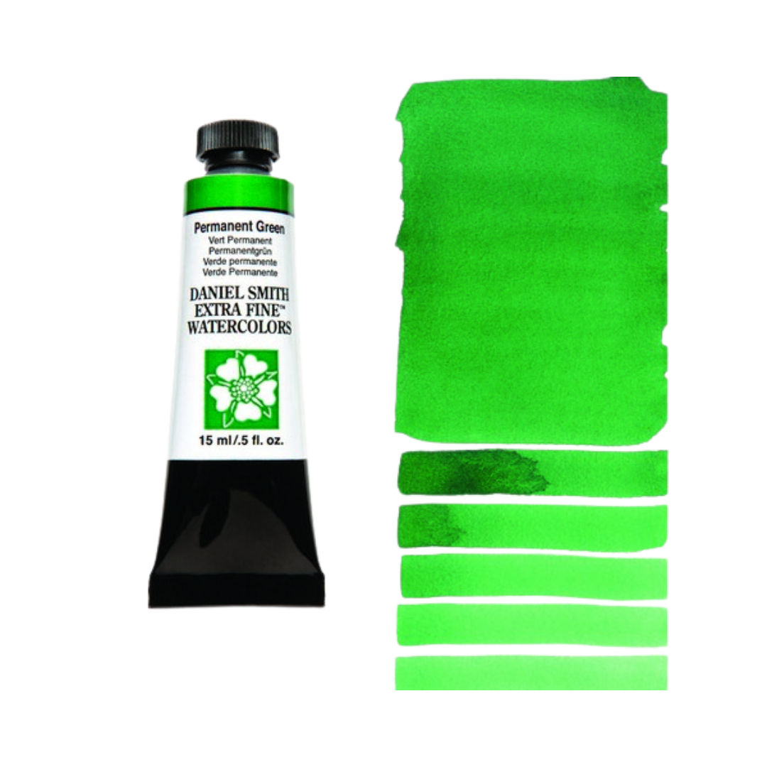 Daniel Smith Extra Fine Watercolor — Permanent Green (15 ml)