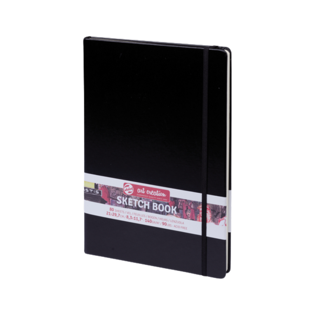 Talens Art Creation Sketchbook — Black, 8.27 × 11.69 in