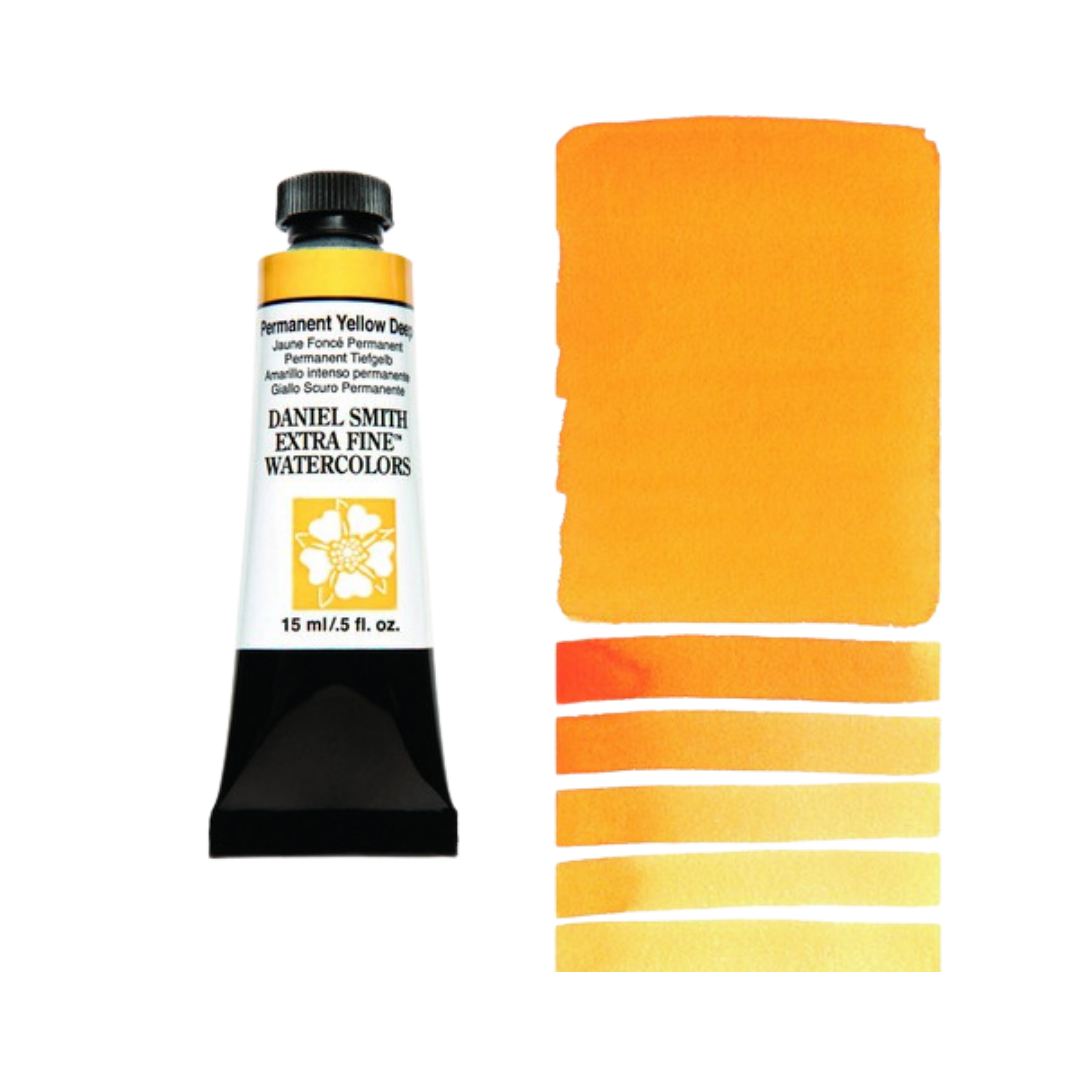 Daniel Smith Extra Fine Watercolor — Permanent Yellow Deep