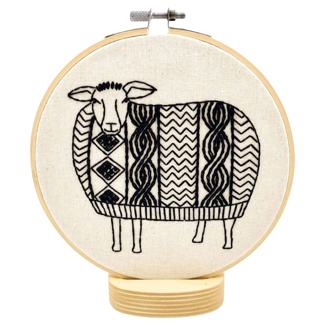 Sweater Weather Sheep Embroidery Kit