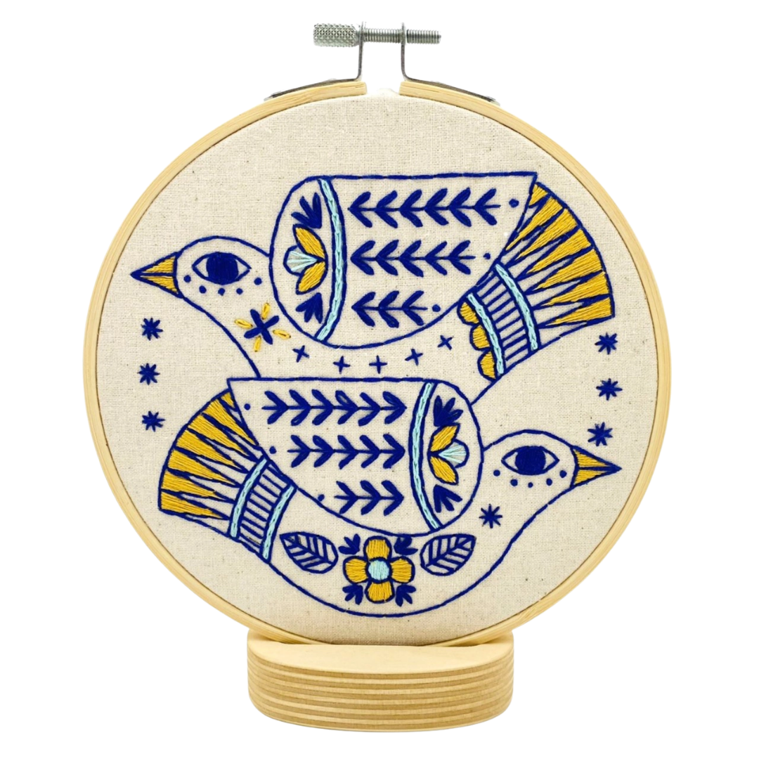 Turtle Doves Embroidery Kit