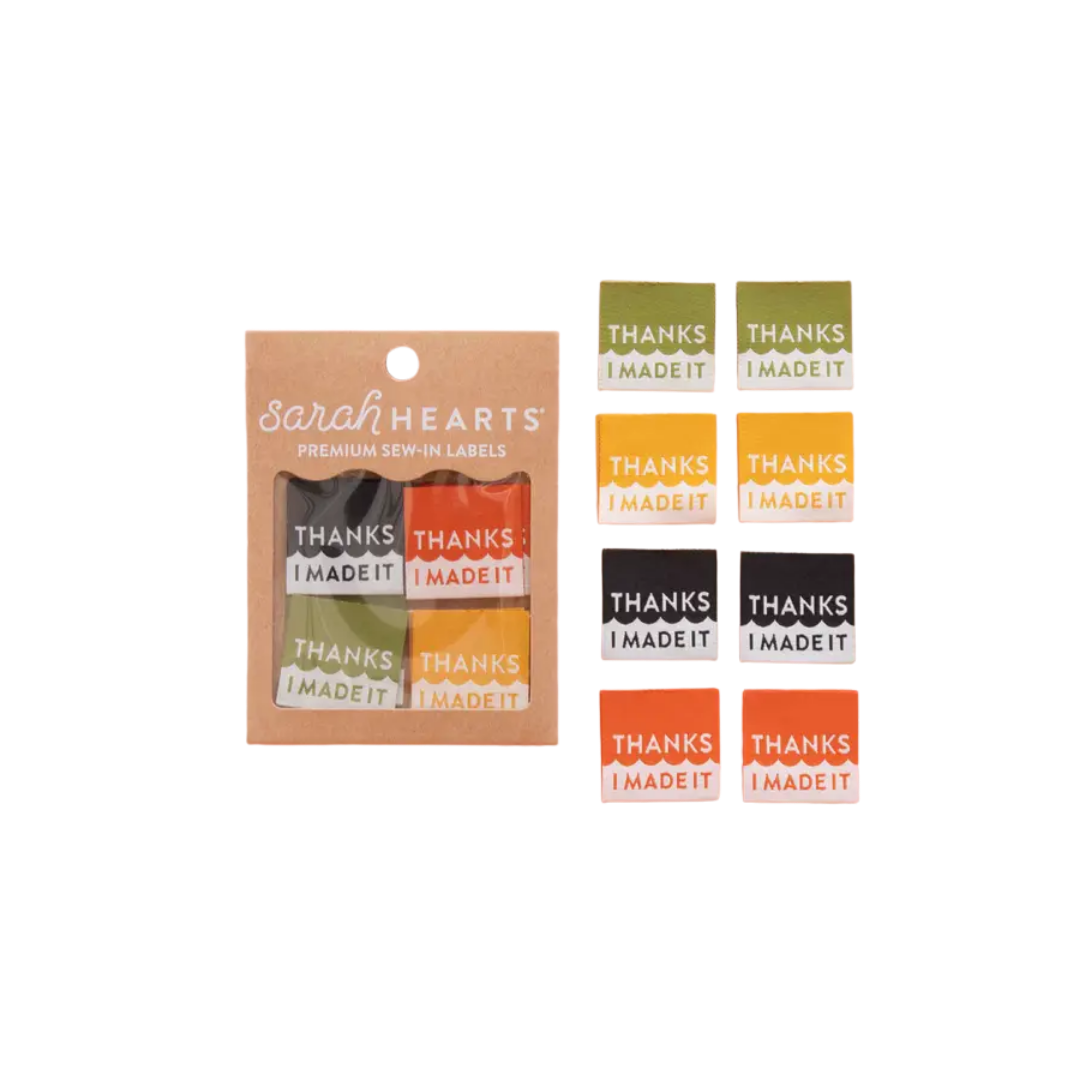 Thanks I Made It Multipack Woven Sewing Labels
