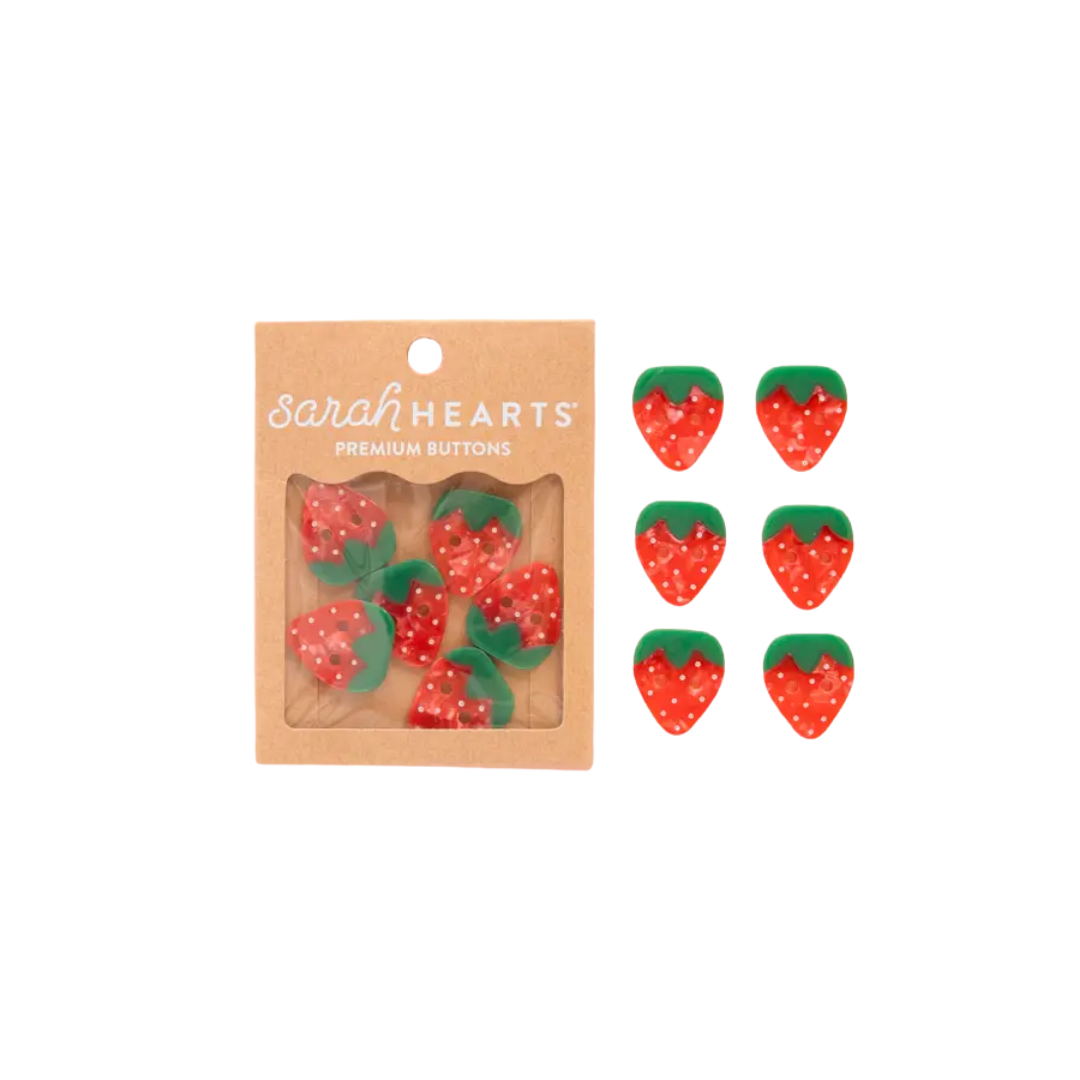 Strawberry Large 1" Buttons