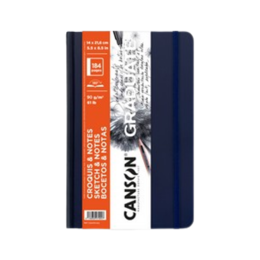 Canson Graduate Series Sketch Book — 5.5" x 8.5" Dark Blue