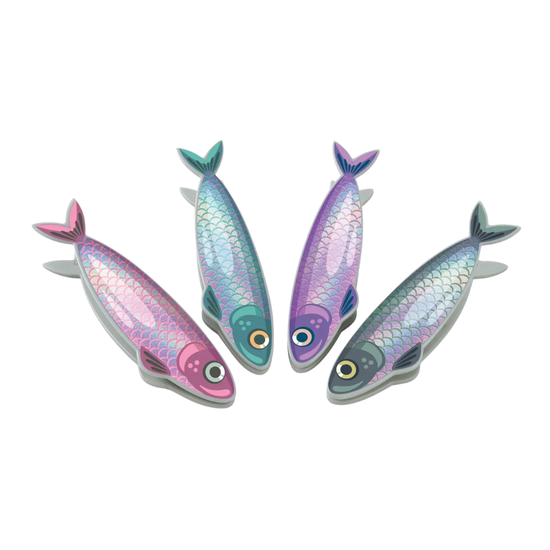 Fish 'n Clips - Sardine Bag Clips - Set of 4