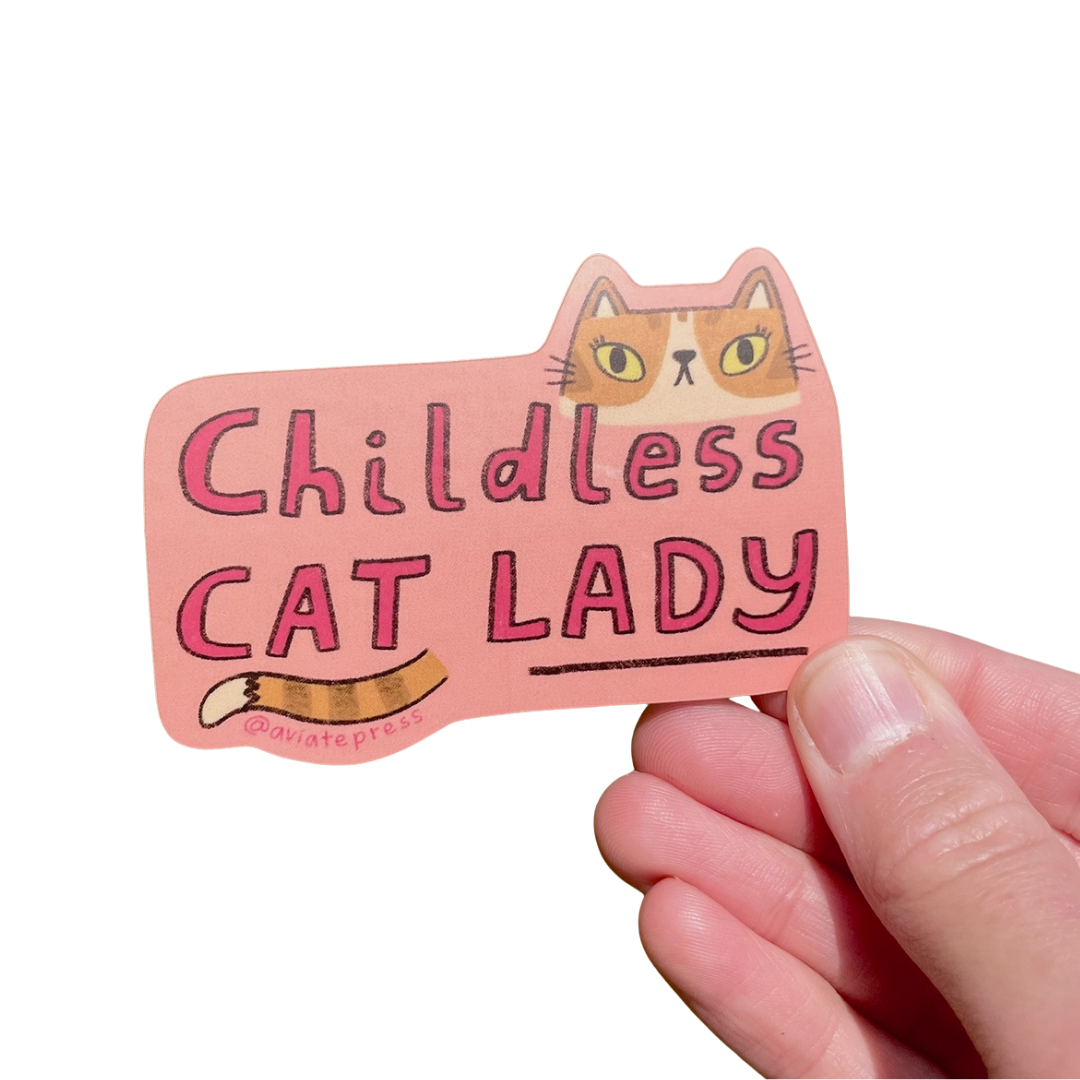 Childless Cat Lady Sticker