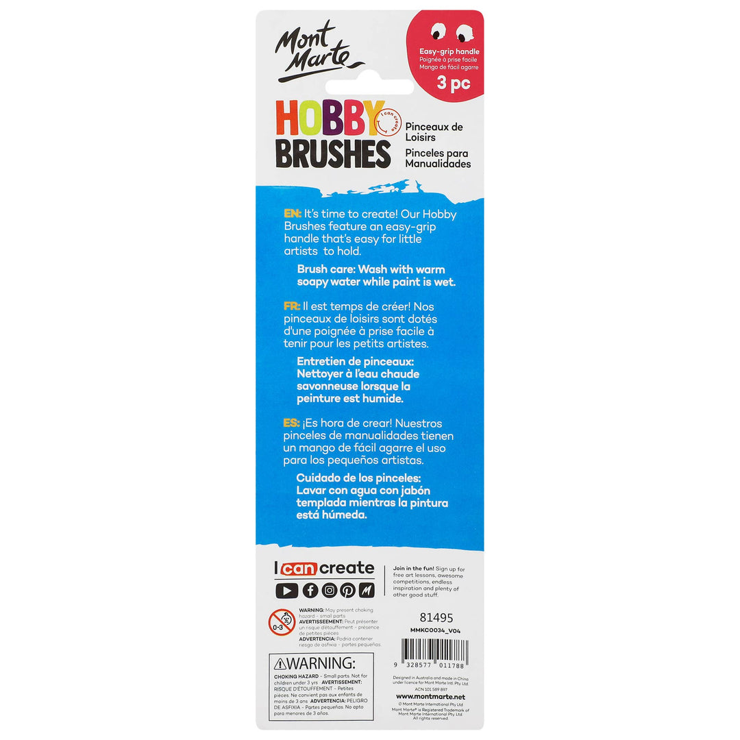 Hobby Brushes 3pc