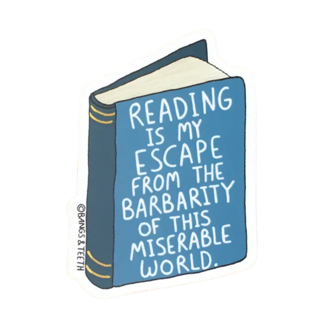 Reading Is My Escape Book Vinyl Sticker
