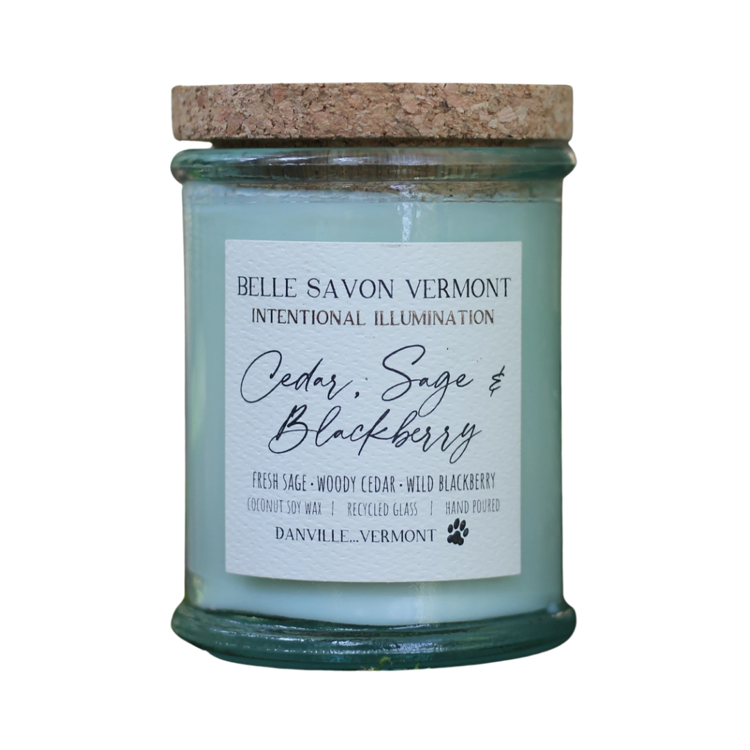 Cedar, Sage & Blackberry Soy Candle