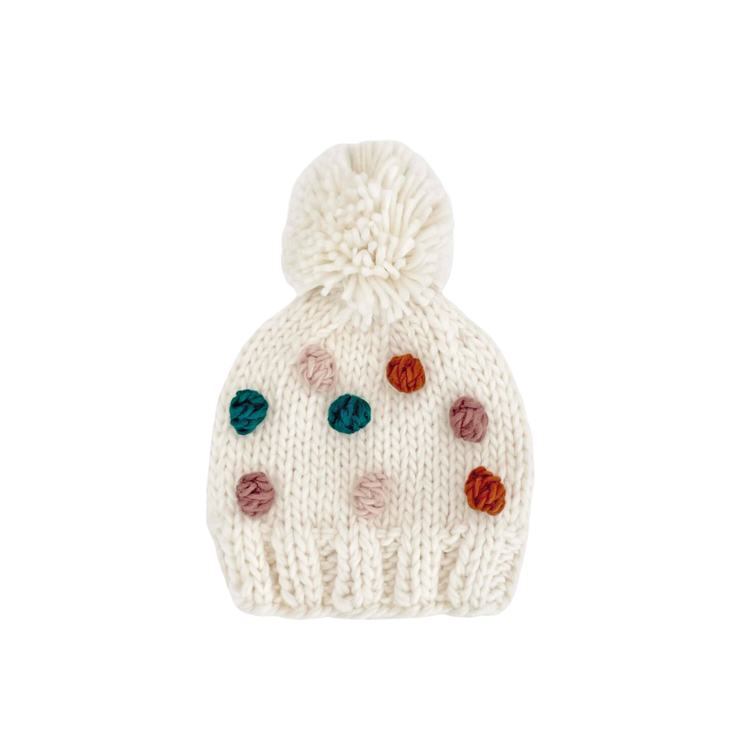 Percy Dot Knit Baby Hat, Jewel
