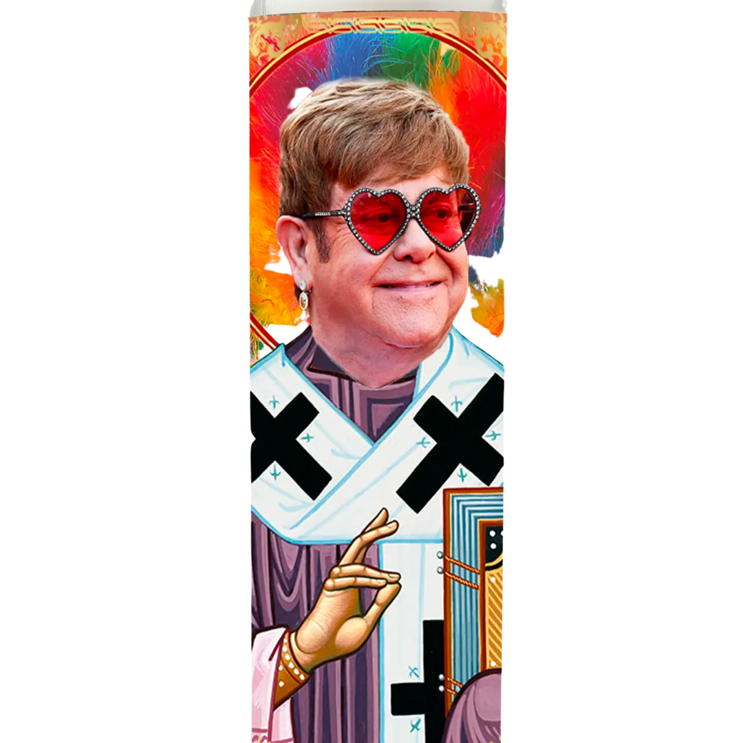 Saint Rocket Man (Elton John) Candle