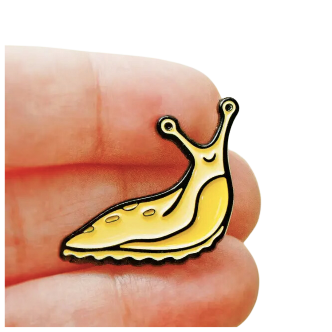 Banana Slug Enamel Pin — Pacific California Animal Art Pins