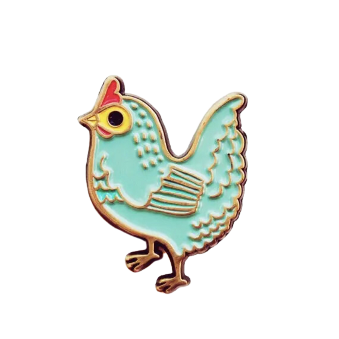 Chicken Enamel Pin Brooch – Unique Gifts For Friend Birthday