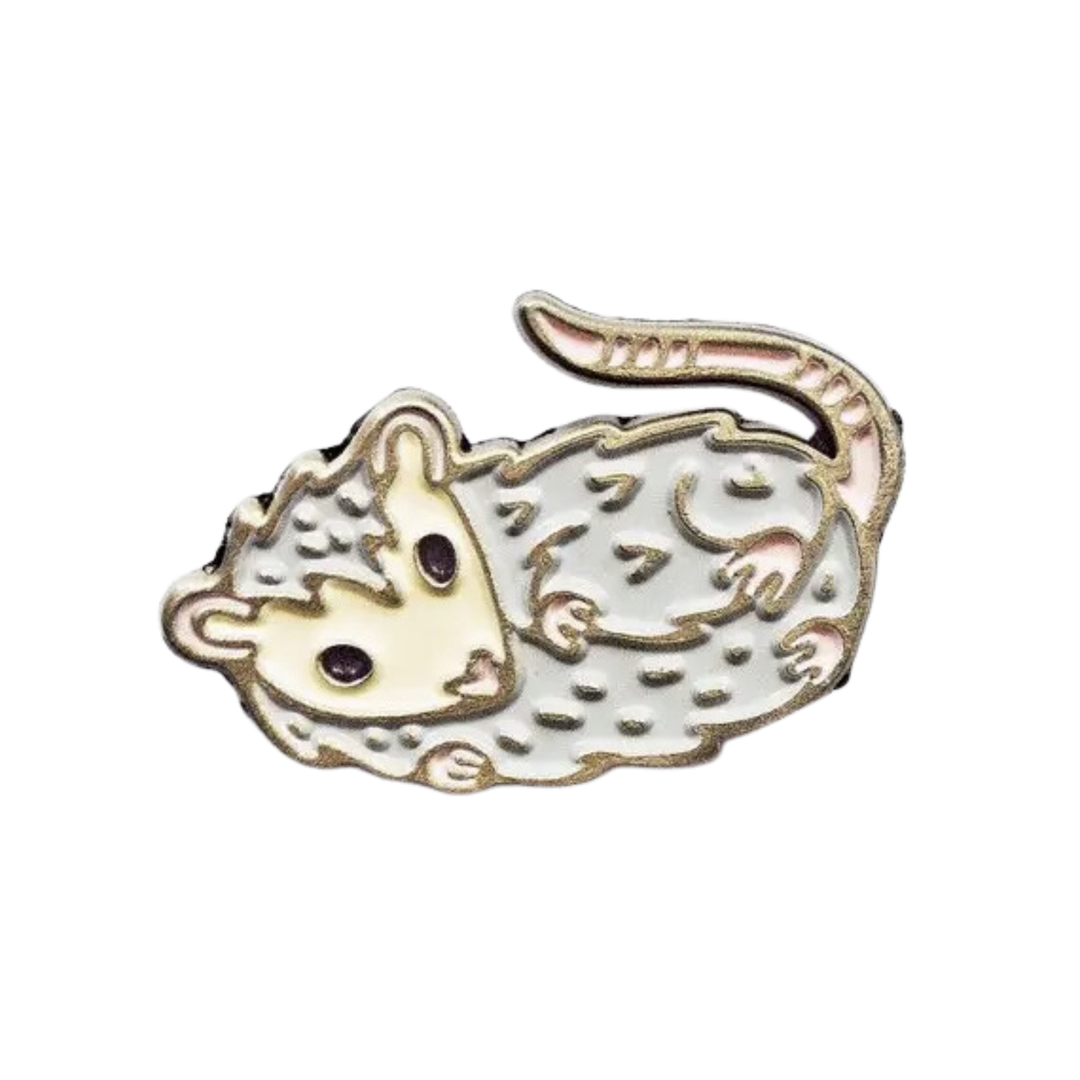 Opossum Possum Enamel Pin