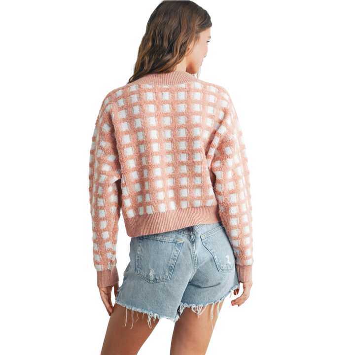 Cropped V-Neck Cardigan