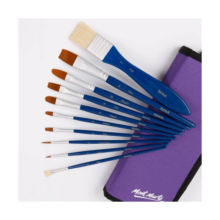 Gouache Brush Set in Wallet Signature 11pc