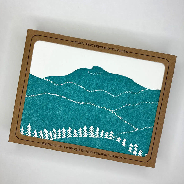 Camel's Hump Letterpress Card Box Set