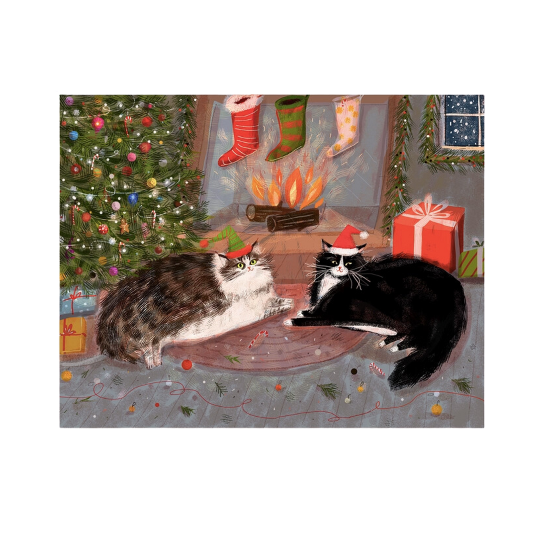 Twas the Night Before Christmas - Cat Card