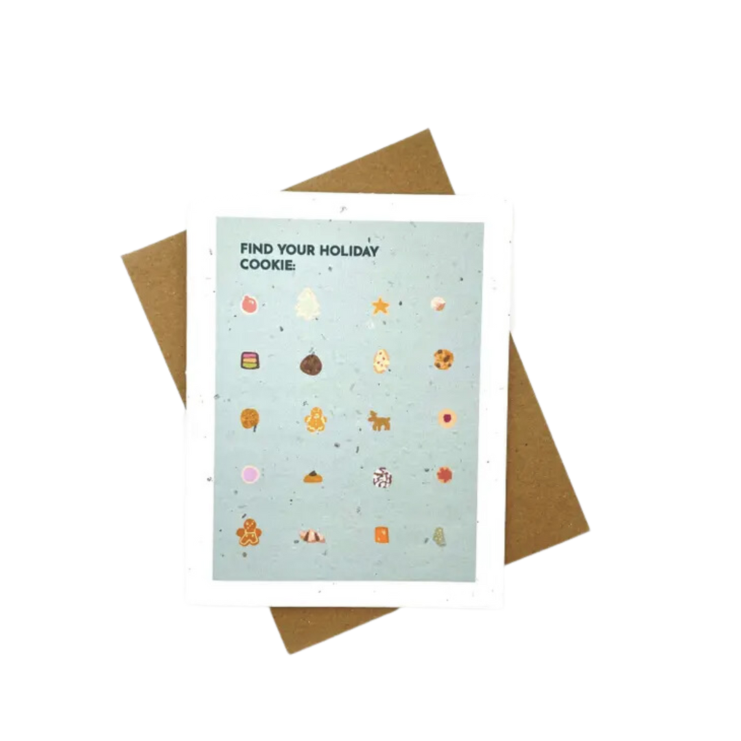 Find Your Holiday Cookie Plantable Card