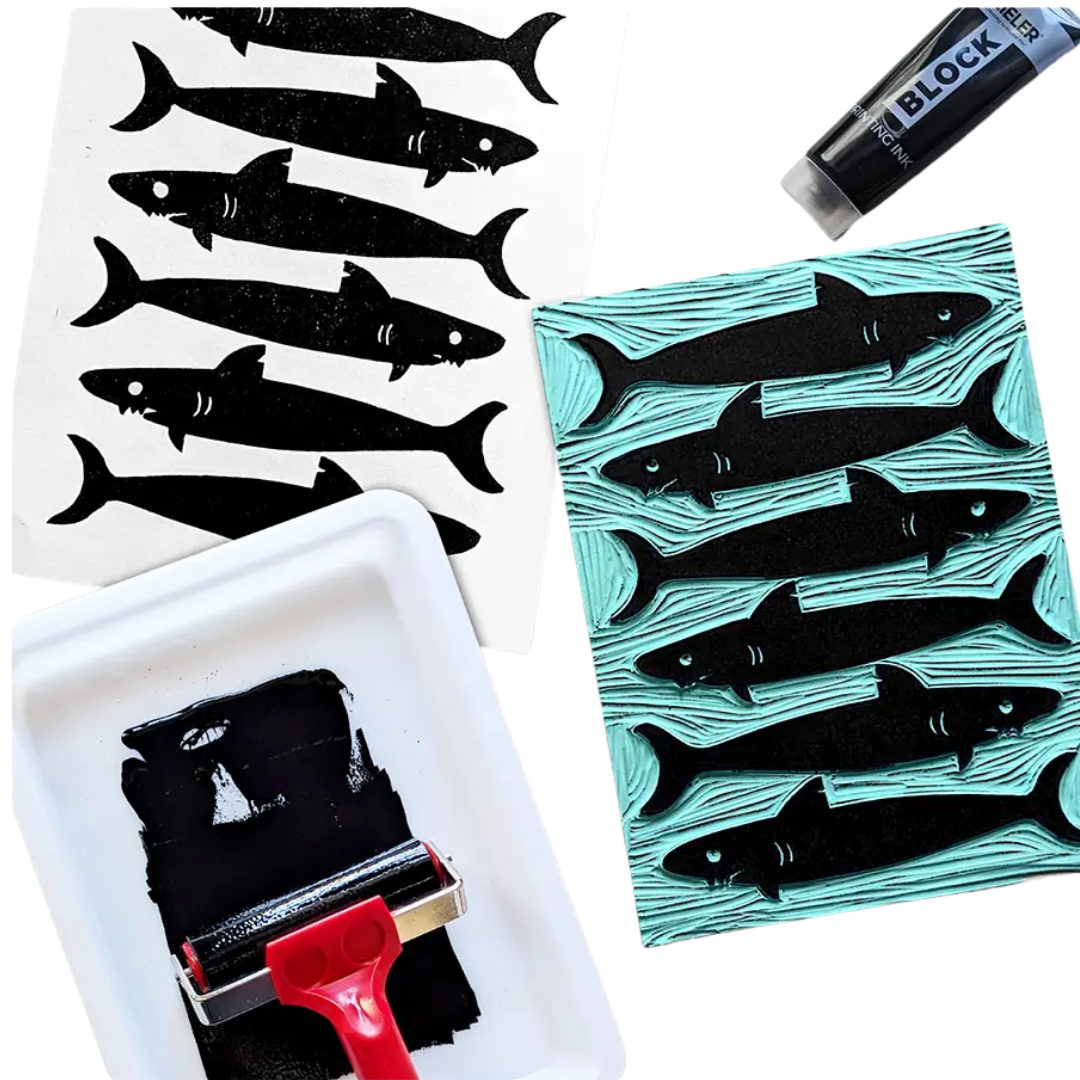 Zieler® A4 Soft Cut Lino Printing Bloc Sheets, Pack of 3