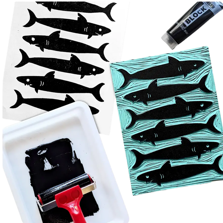 Zieler® A4 Soft Cut Lino Printing Bloc Sheets, Pack of 3