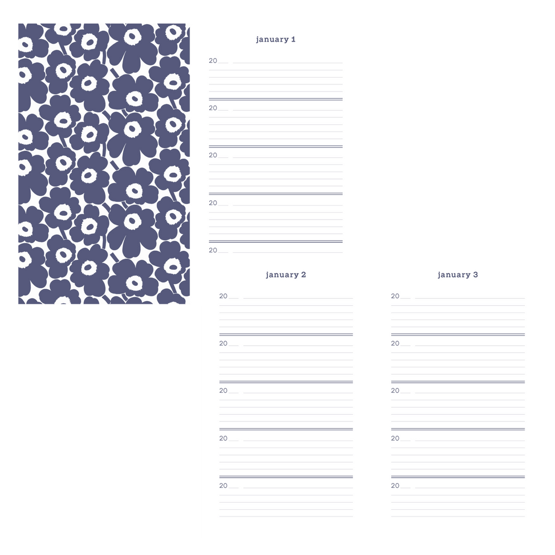 Marimekko One Line A Day - Blue Unikko