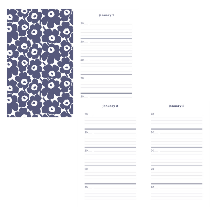 Marimekko One Line A Day - Blue Unikko