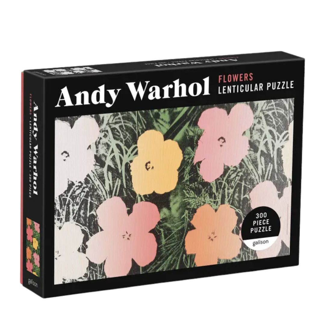 Andy Warhol Flowers 300 Piece Lenticular Puzzle