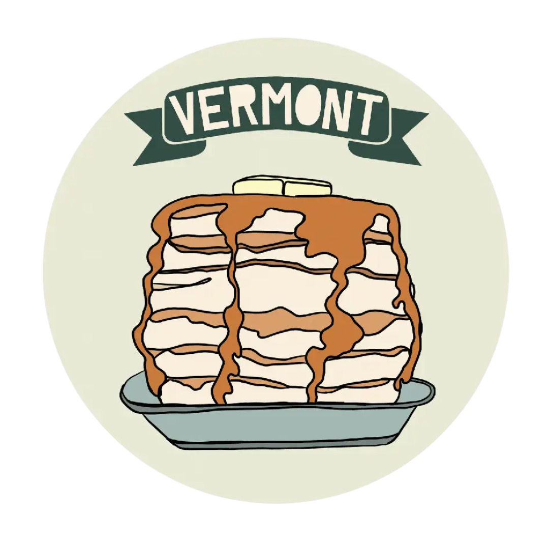 Vermont Pancakes Vinyl Sticker