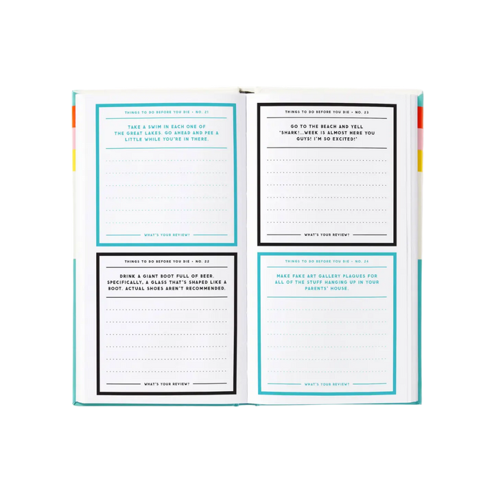 A Million Things To Do Before You Die Prompted Journal