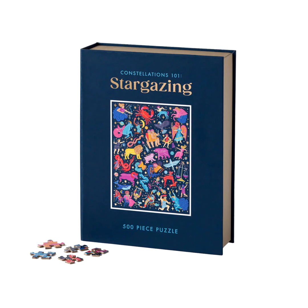 Constellations 101: Stargazing 500 Piece Book Puzzle