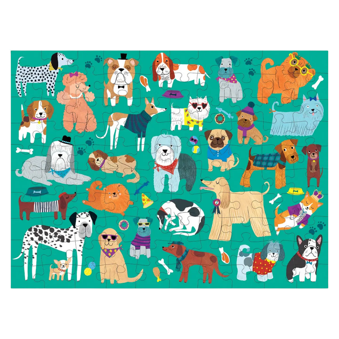 Cats & Dogs 100 Piece Double-Sided Puzzle