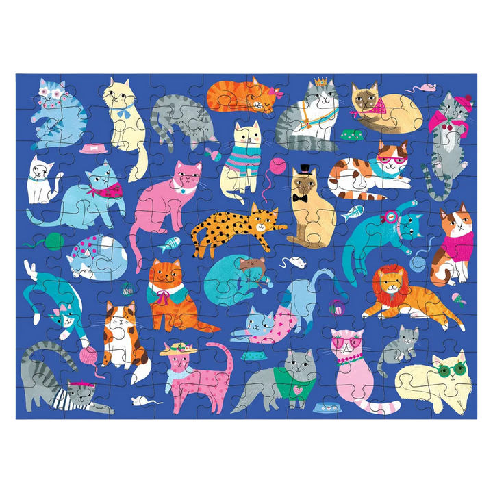 Cats & Dogs 100 Piece Double-Sided Puzzle