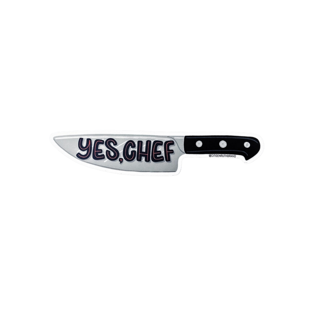 Yes Chef Knife Sticker