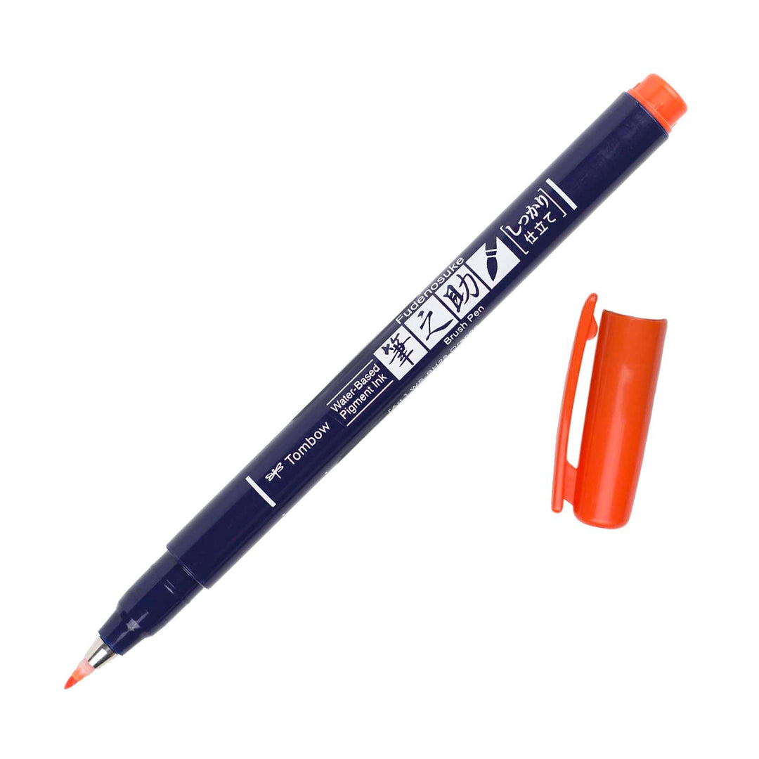 Fudenosuke Calligraphy Brush Pen - Orange