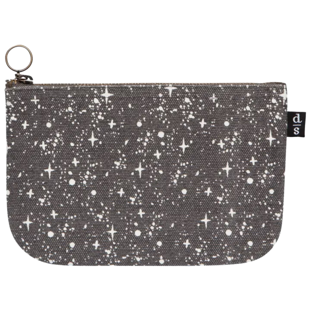 Far and Away Small Cotton Zipper Pouch