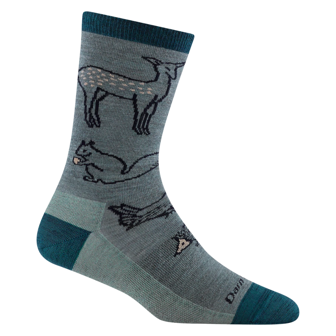 Women's Woodland Creatures Crew Lightweight Lifestyle Sock