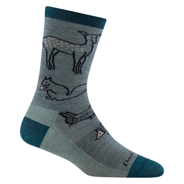 Women's Woodland Creatures Crew Lightweight Lifestyle Sock