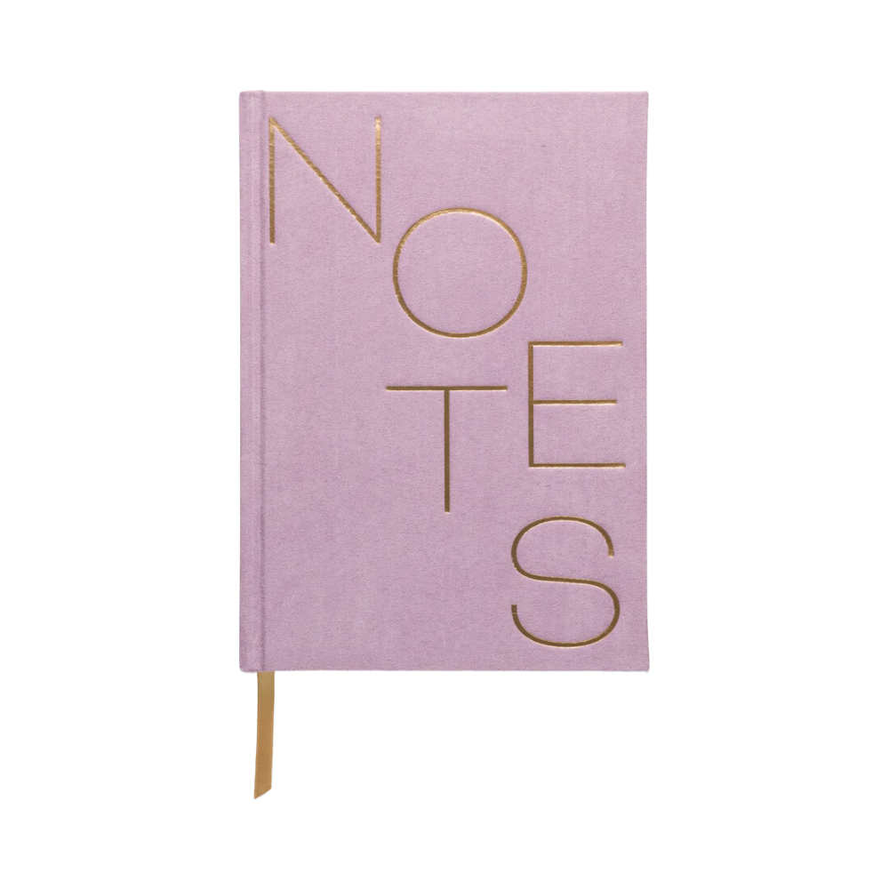 Suede Journals - Notes Lilac