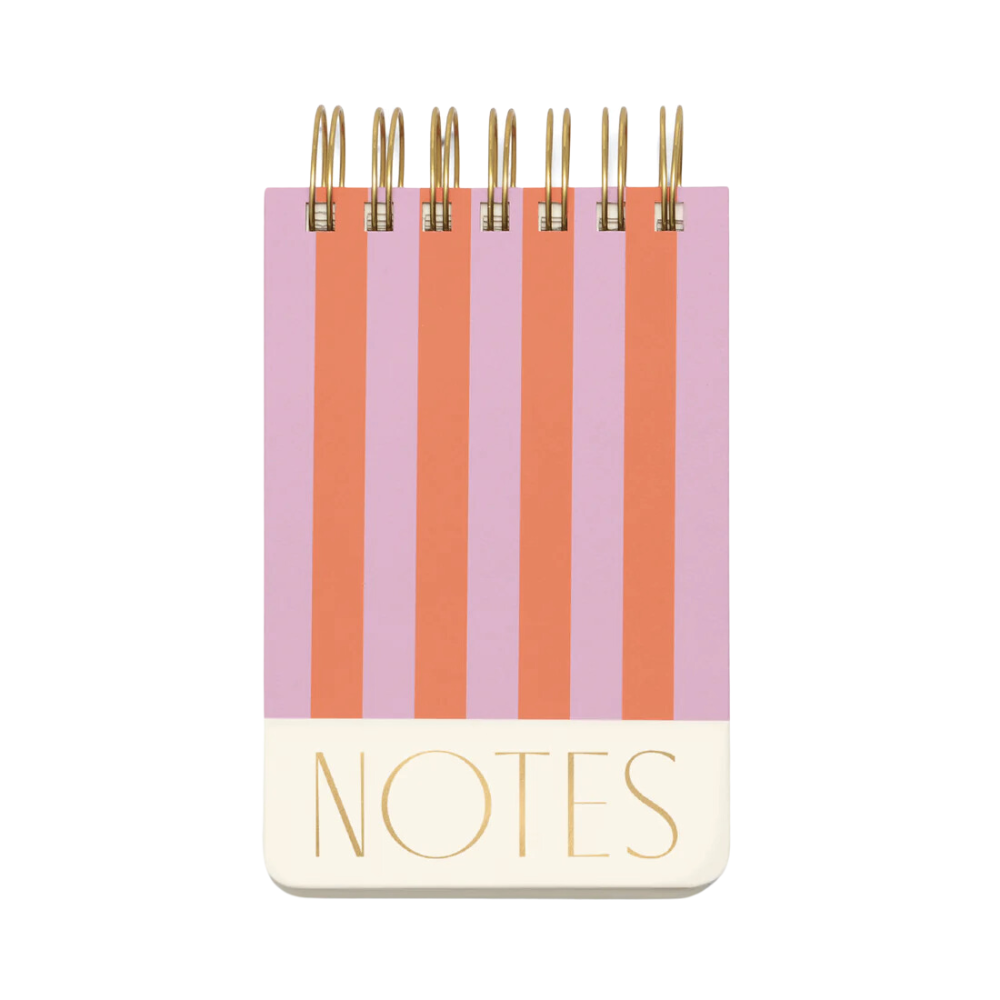 Twin Wire Notepad - Stripes