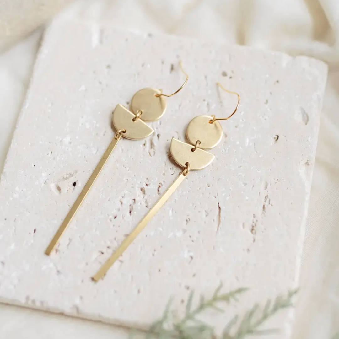 Brass Earrings No. 37