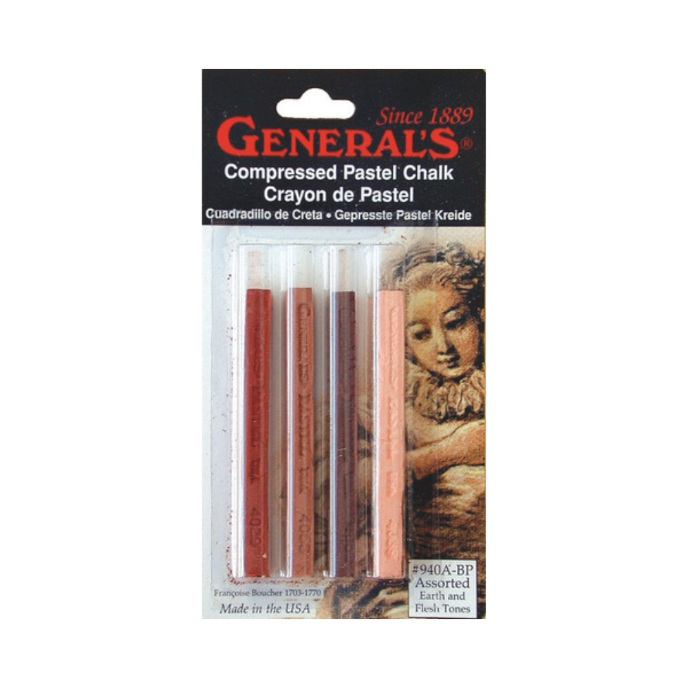 General Pencil Compressed Pastel Chalk Sticks