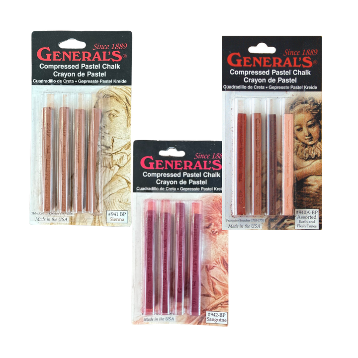 General Pencil Compressed Pastel Chalk Sticks