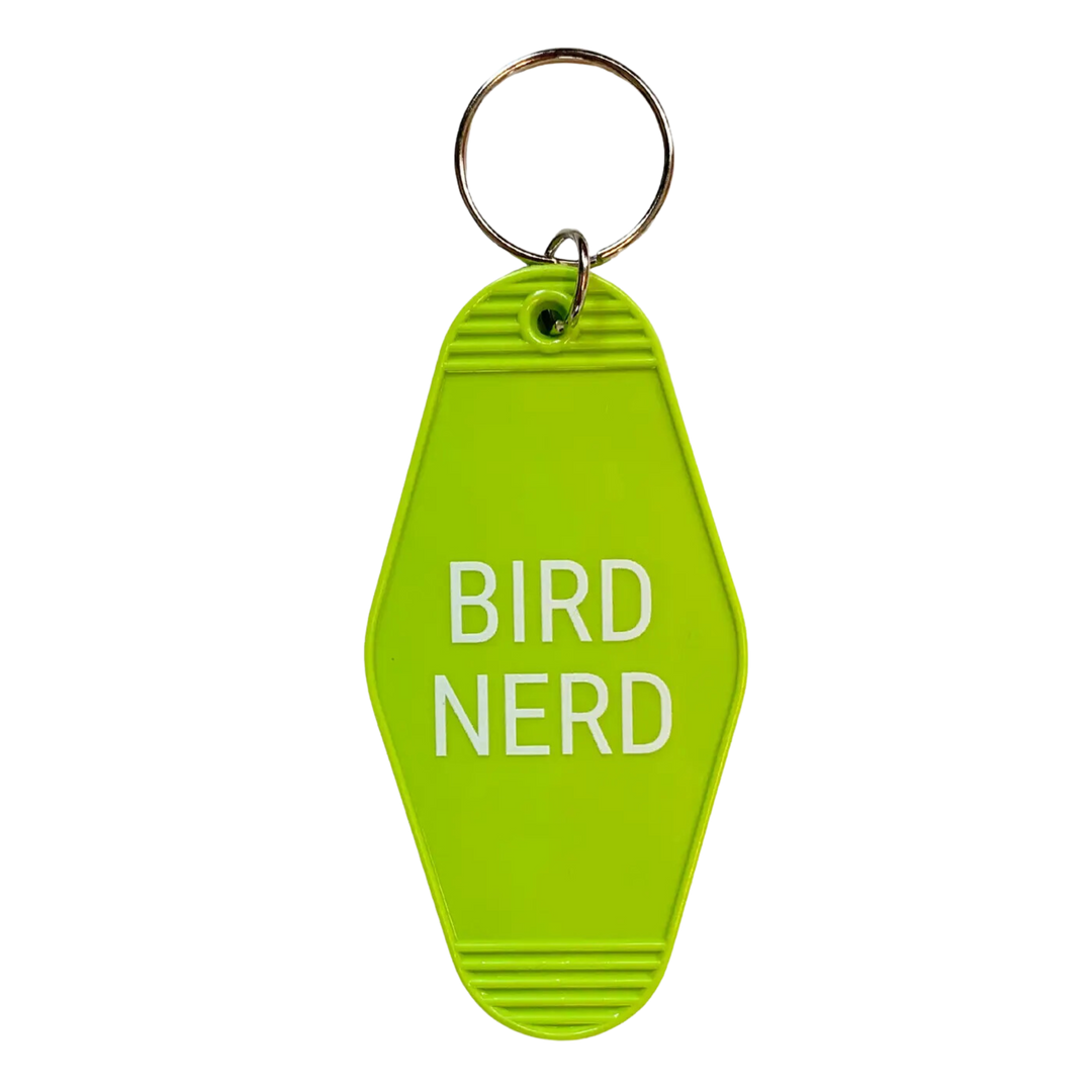 Bird Nerd Motel Style Keychain