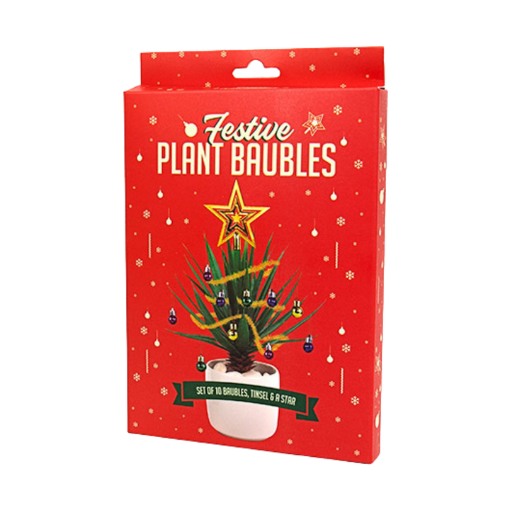 Festive Plant Baubles - Mini Christmas Tree Decorations