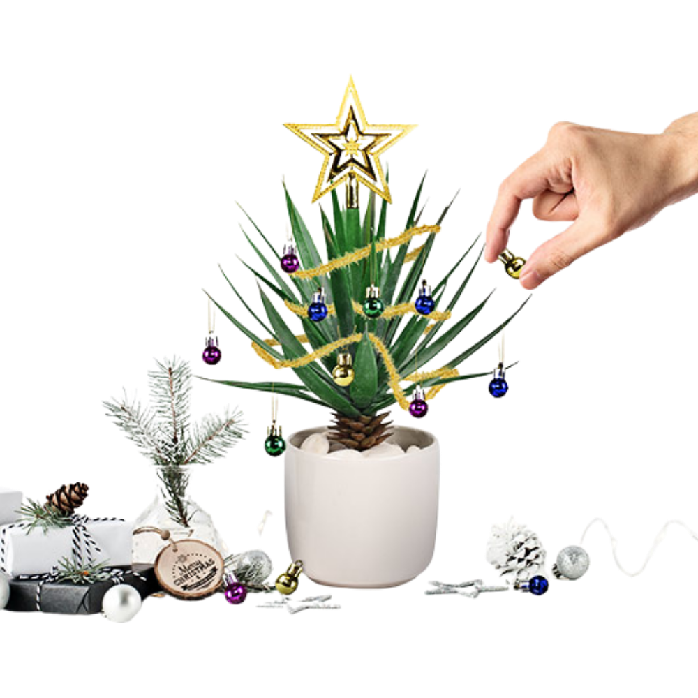 Festive Plant Baubles - Mini Christmas Tree Decorations
