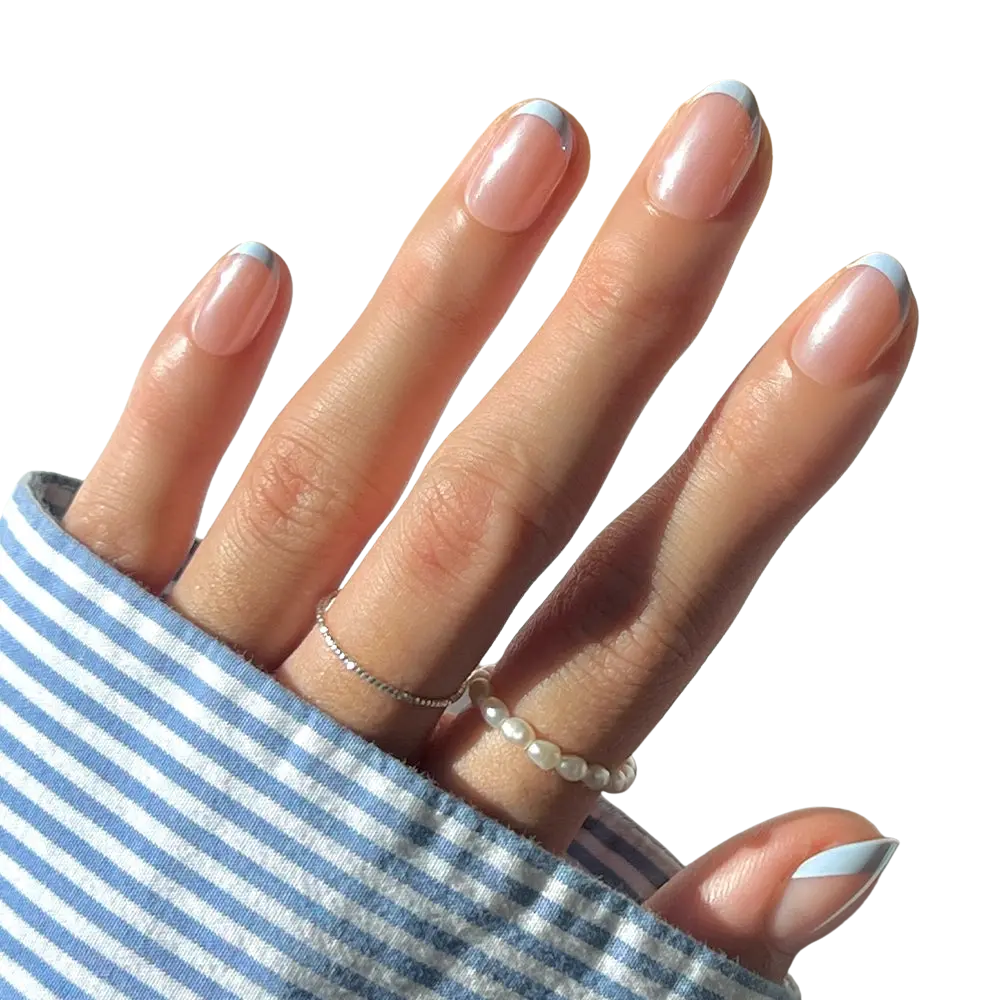 Into Blue Press on Nail Set