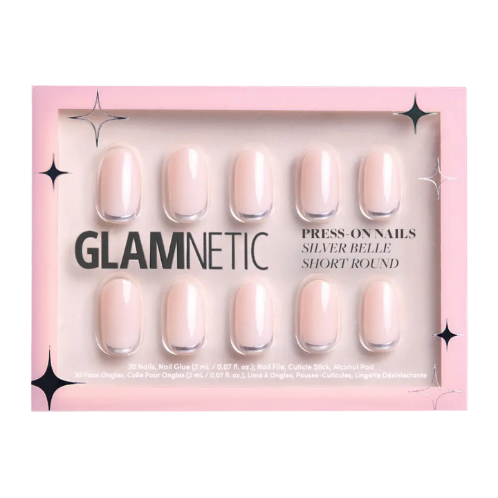 Silver Belle Press-On Nails