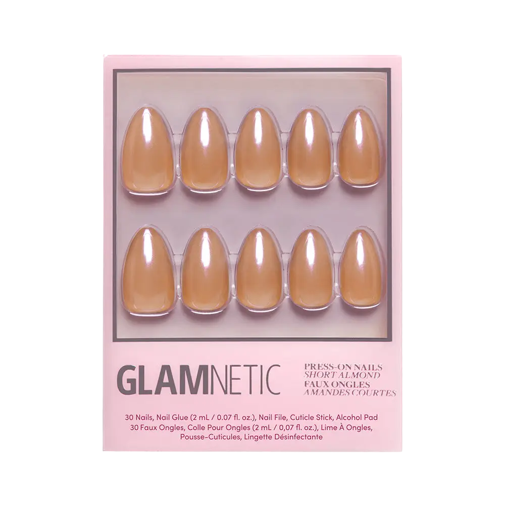 Maple Glaze Short Almond Press-On Nails