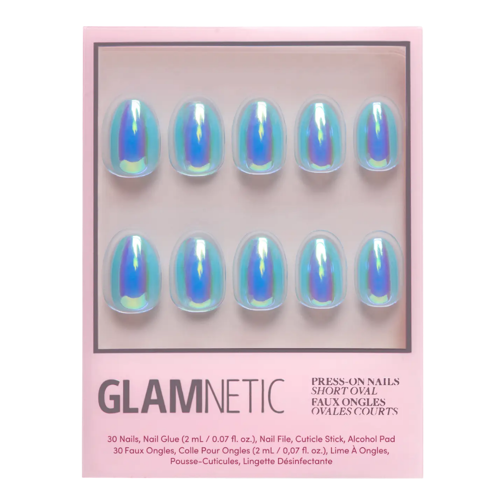 Siren Short Oval Press-On Nails